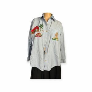 Solutions Petite Farm Embroidered Shirt – Size PM